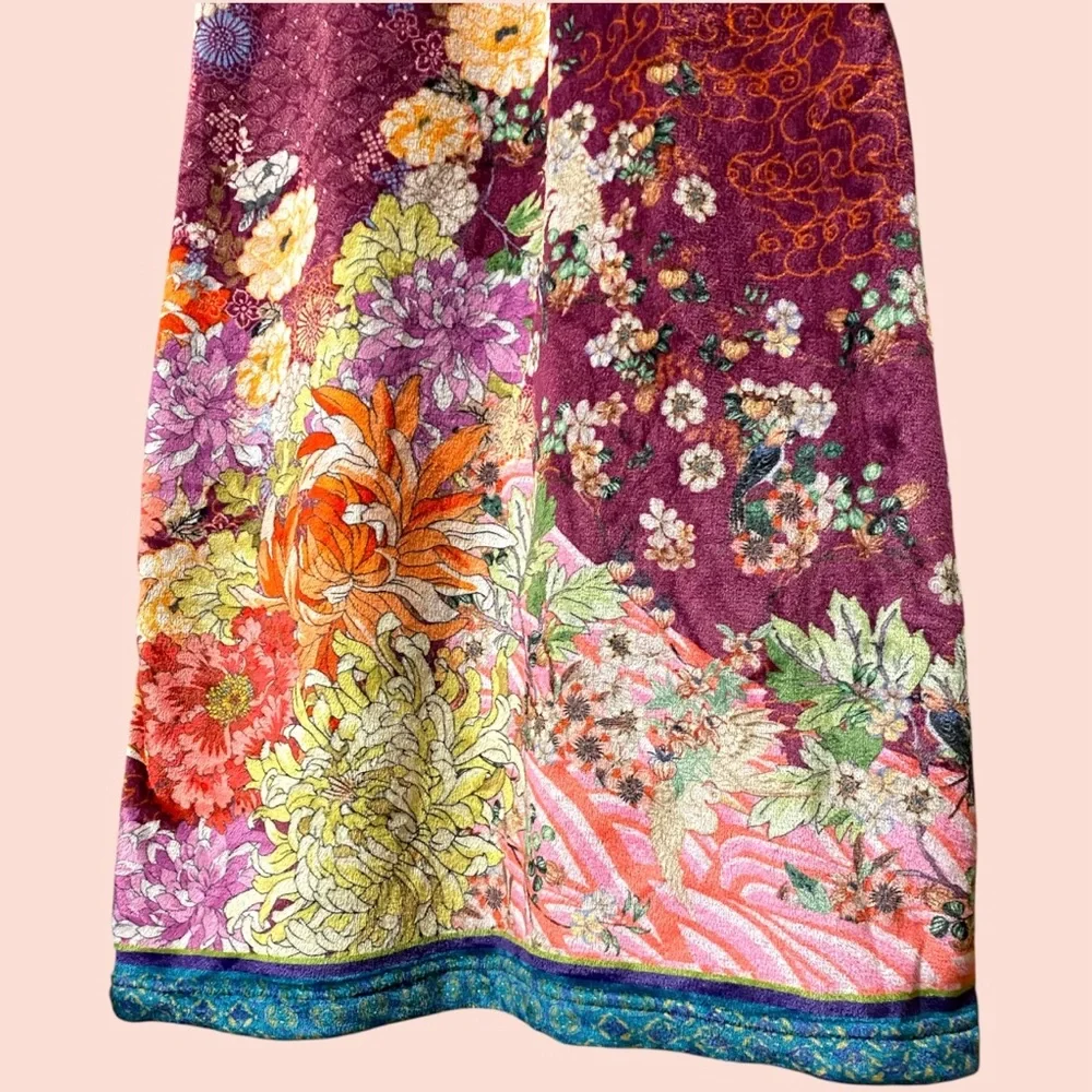 Johnny Was Phoenix Zip Up Long Robe - Picture 6 of 11